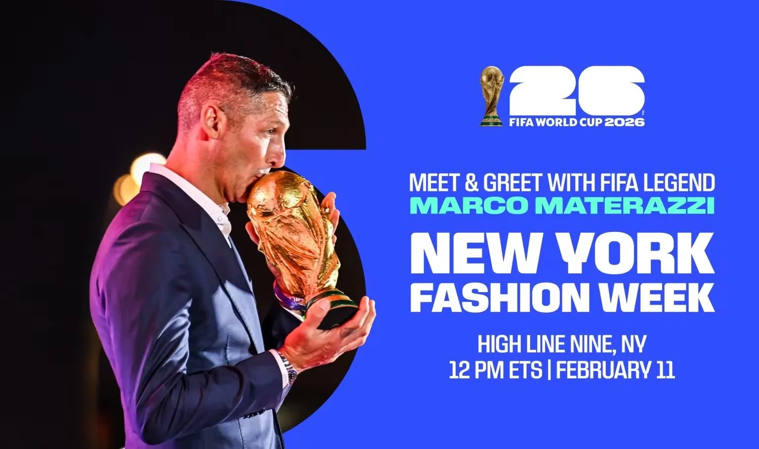MEET FIFA WORLD CUP LEGEND MARCO MATERAZZI, NYC