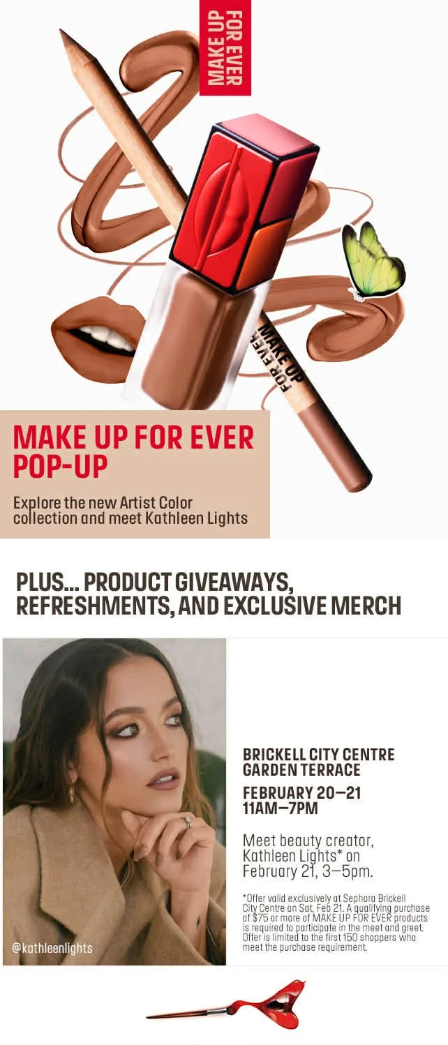 MAKE UP FOR EVER POP-UP, MIAMI