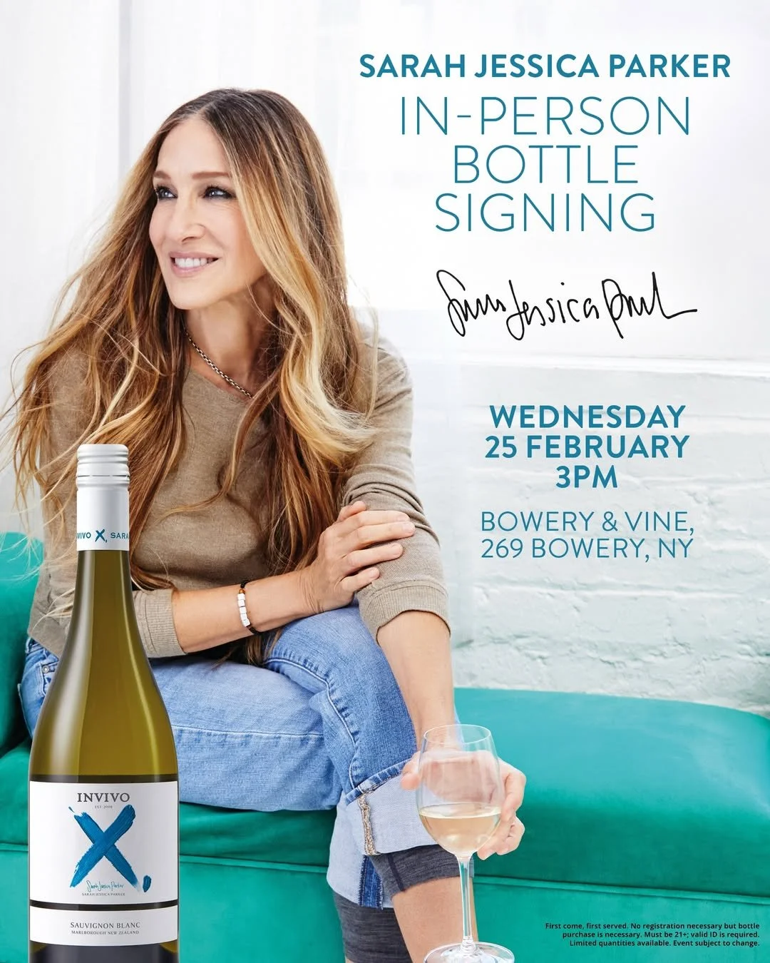 SARAH JESSICA PARKER IN-PERSON BOTTLE SIGNING, NYC