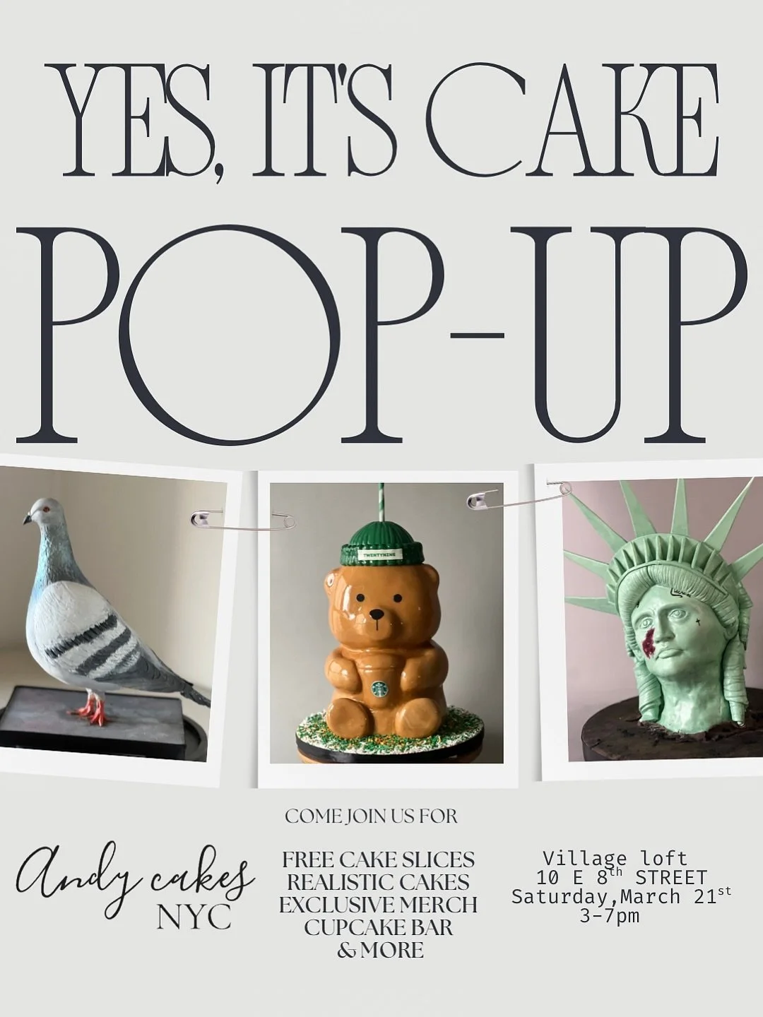 ANDYCAKESNYC POP-UP, NYC