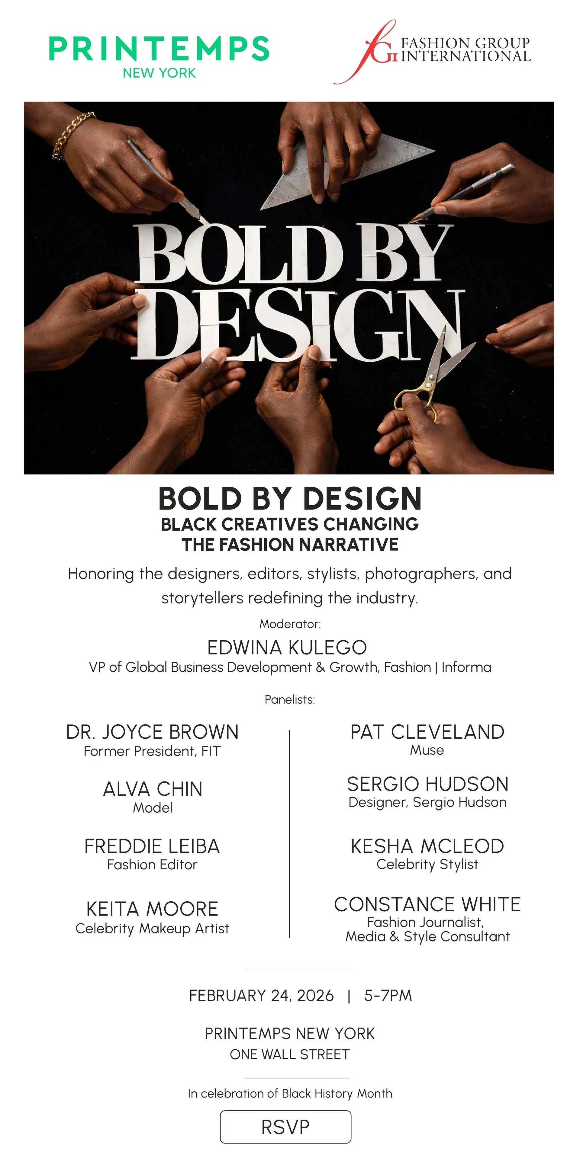 BOLD BY DESIGN: BLACK CREATIVES CHANGING THE FASHION NARRATIVE, NYC