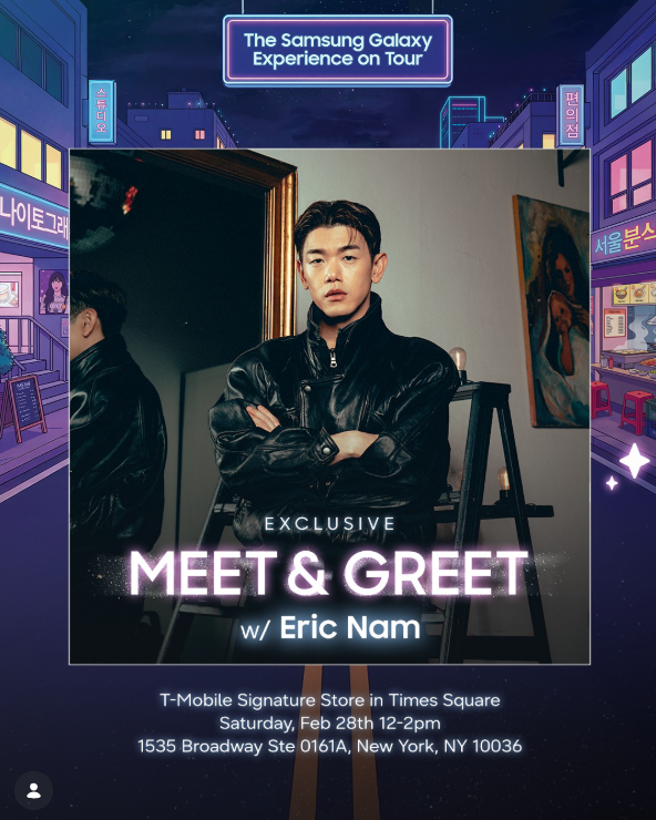 MEET &amp; GREET WITH ERIC NAM, NYC