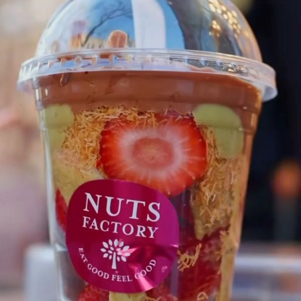 FREE DUBAI STRAWBERRY CUPS AT THE NUTS FACTORY, NYC &amp; NJ