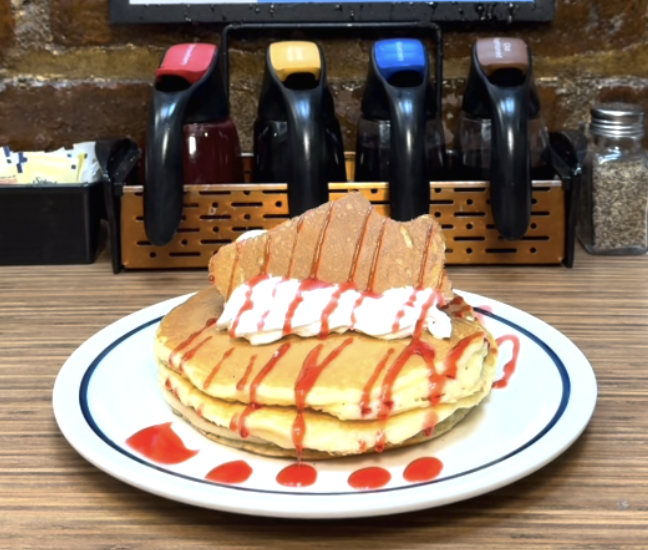 SNEAKER-SHAPED PANCAKES AT IHOP FORDHAM ROAD, NYC