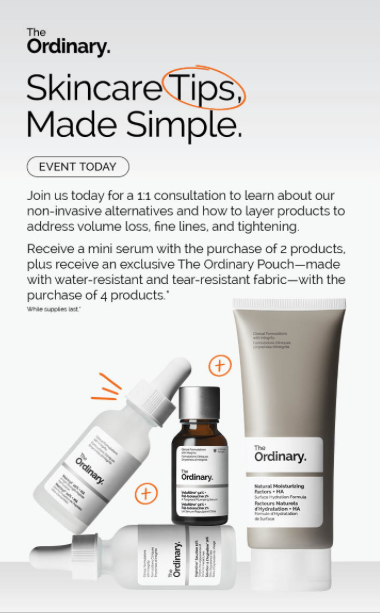 THE ORDINARY CONSUMER EVENT AT ULTA HERALD SQUARE, NYC
