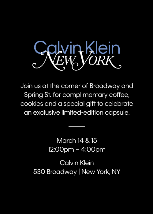 CALVIN KLEIN POP-UP, NYC