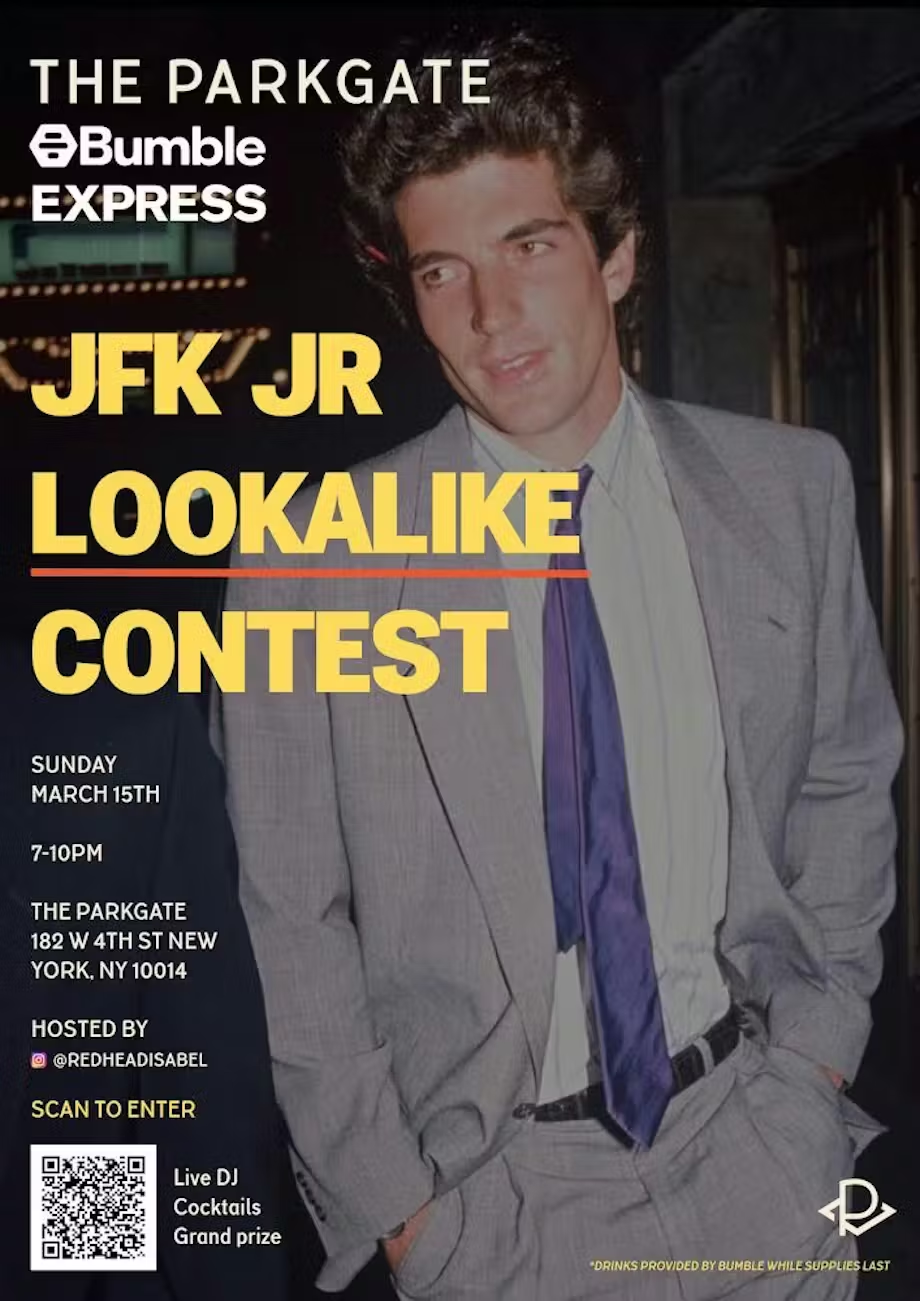 EXPRESS JFK JR. LOOKALIKE COMPETITION. NYC