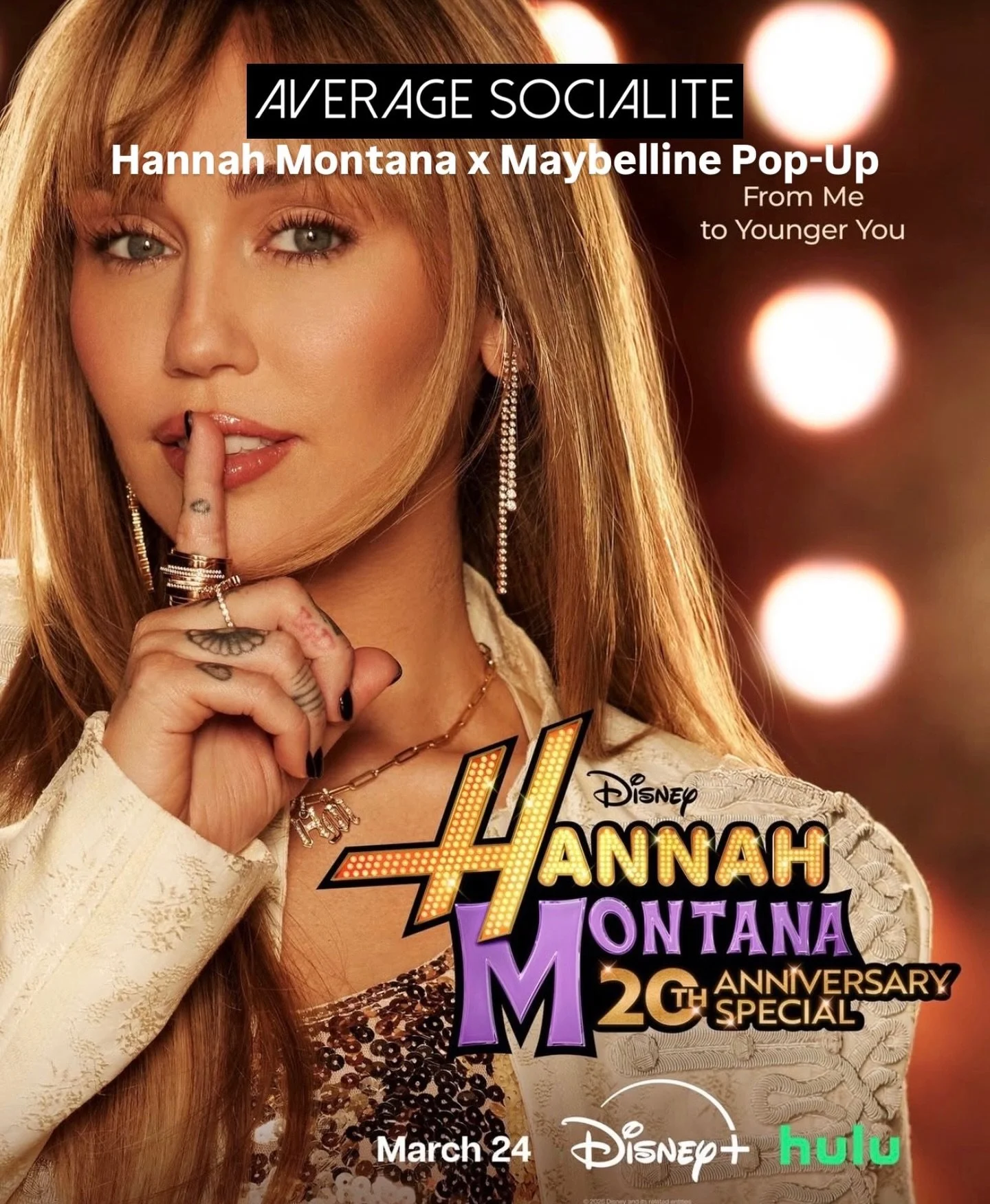 💋🎤 To celebrate the upcoming &ldquo;Hannah Montana 20th Anniversary Special&rdquo; streaming March 24 on @disneyplus and @hulu, @maybelline and Disney Branded Television are teaming up to bring fans the &lsquo;Best of Both Worlds&rsquo; with immers