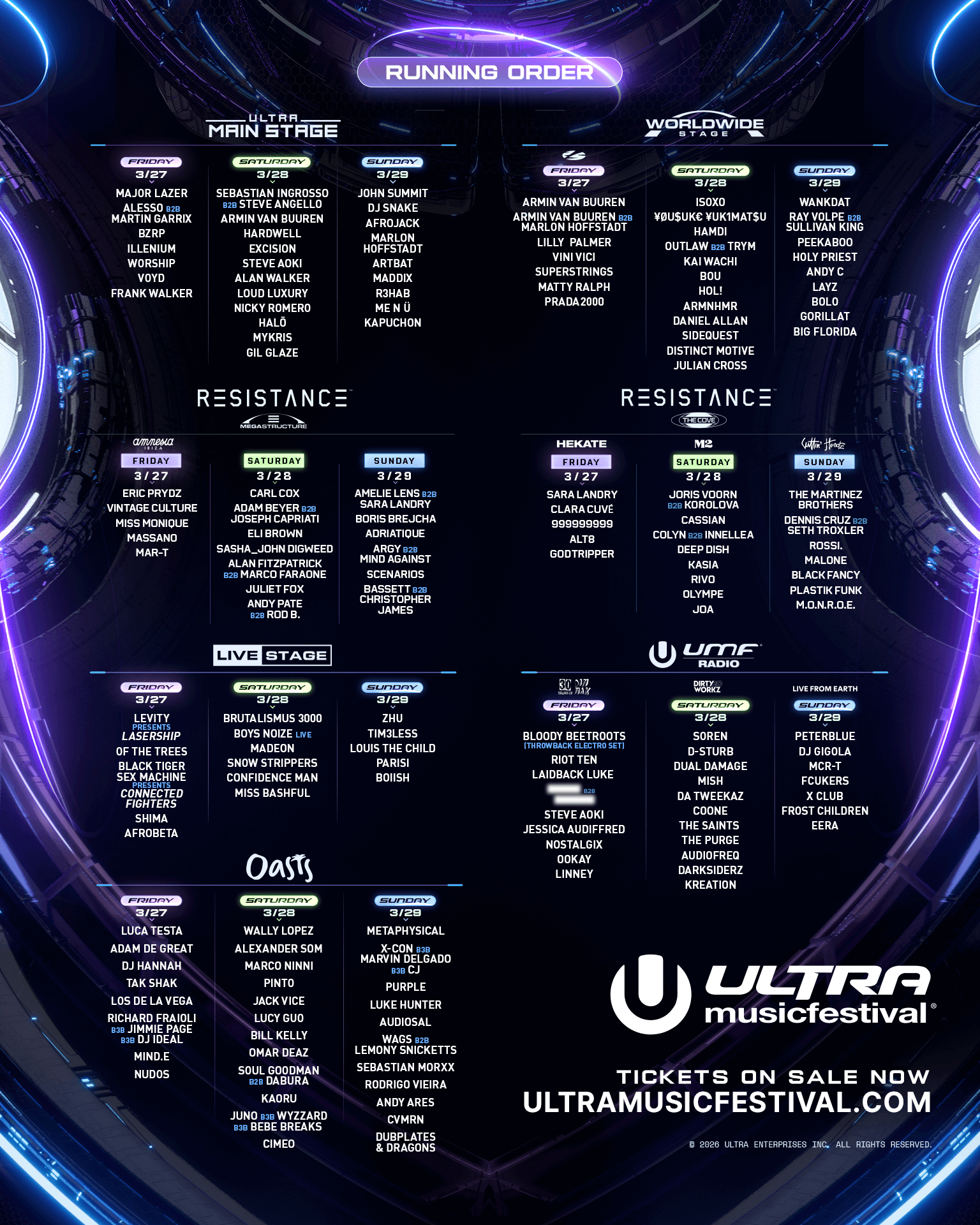 ULTRA MUSIC FESTIVAL, MIAMI