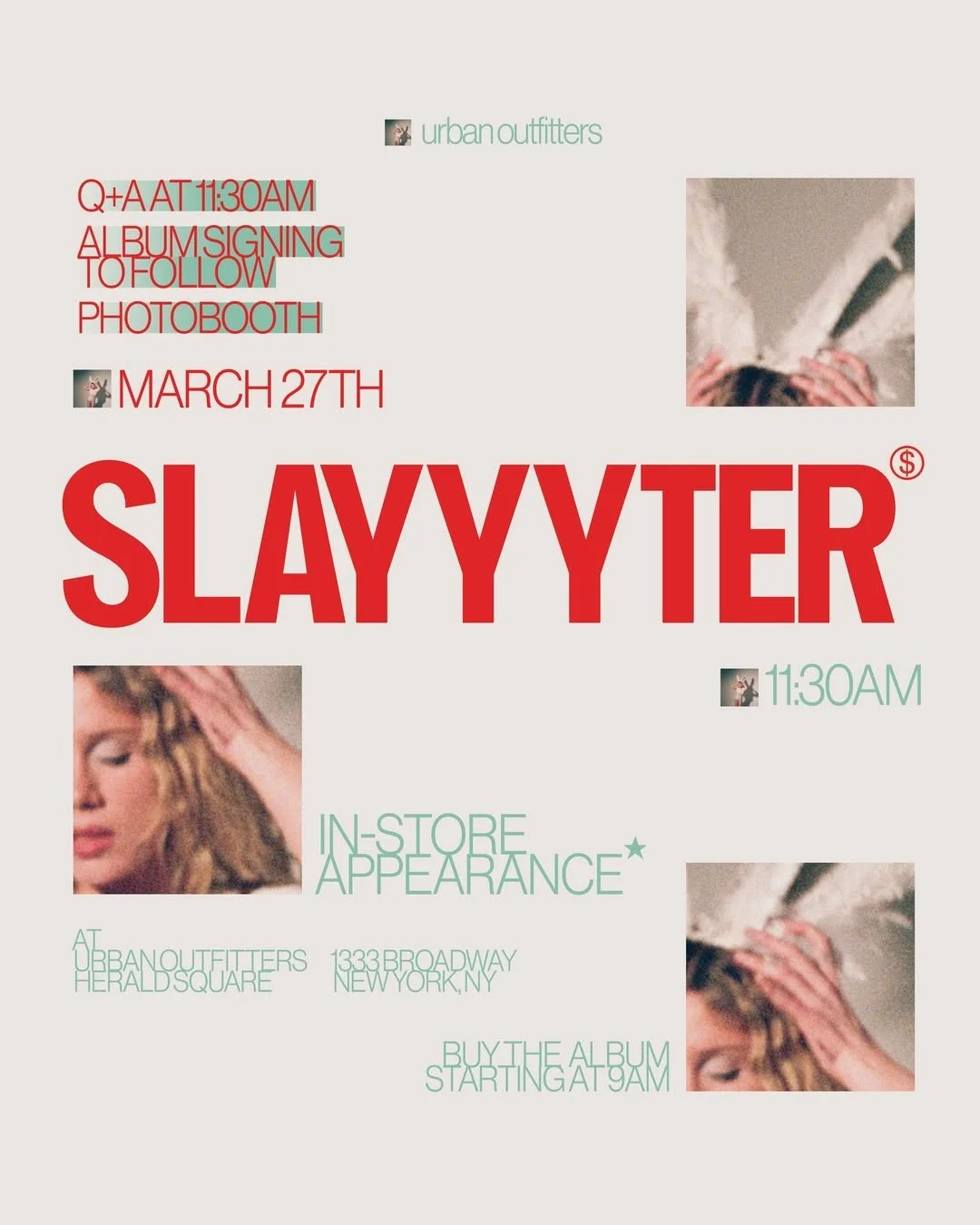 URBAN OUTFITTERS 'SLAYYYTER' POP-UP, NYC