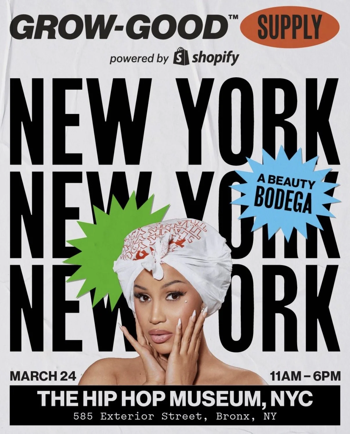 CARDI B GROW GOOD BEAUTY POP-UP BUS, NYC