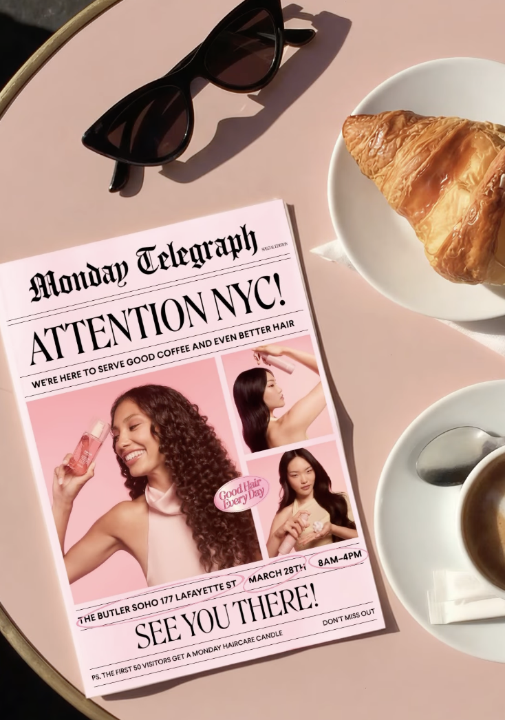 MONDAY HAIRCARE POP-UP CAFE, NYC