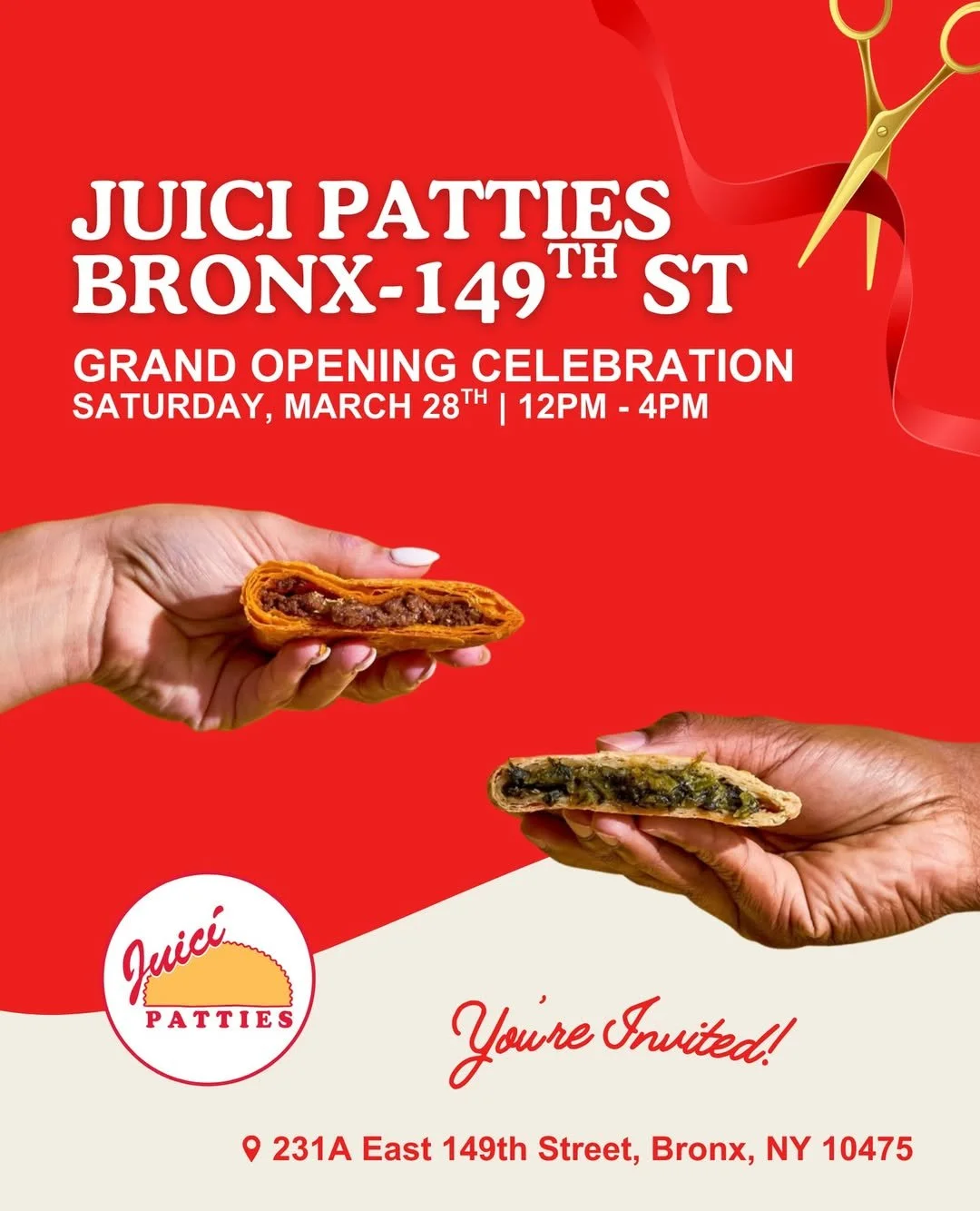 JUICI PATTIES BRONX 149TH ST GRAND OPENING, NYC