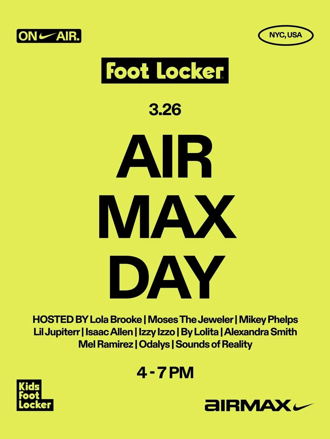 AIR MAX DAY AT FOOT LOCKER, NYC