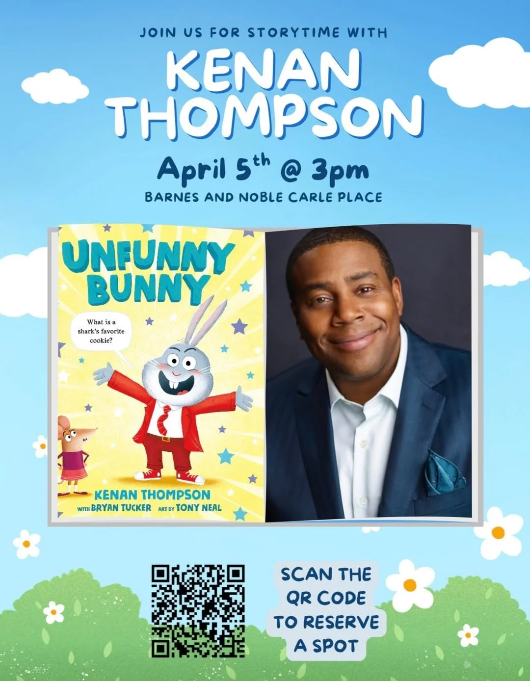 STORYTIME WITH KENAN THOMPSON, CARLE PLACE NY