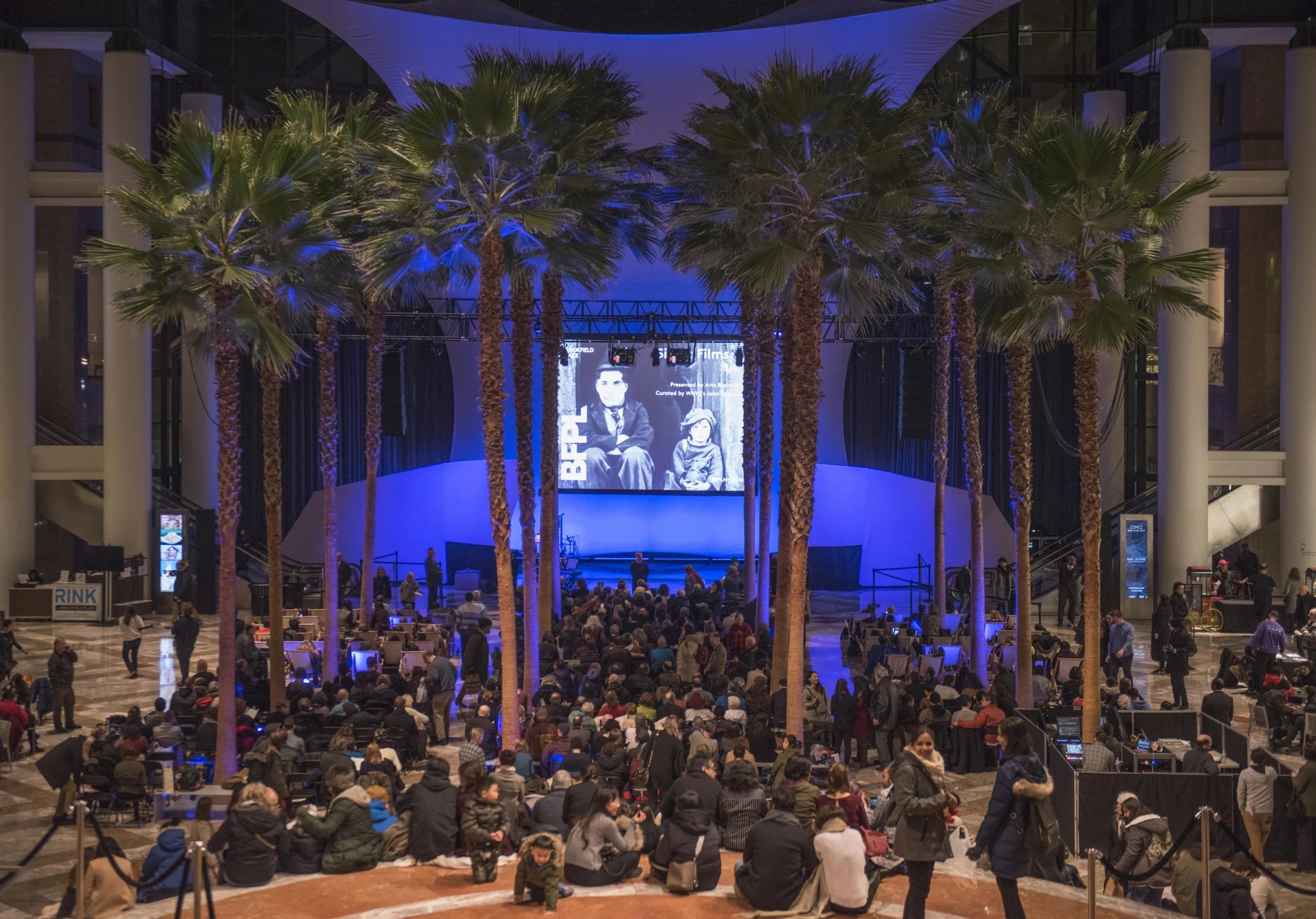 MOVIES UNDER THE PALMS-BROOKFIELD PLACE, NYC