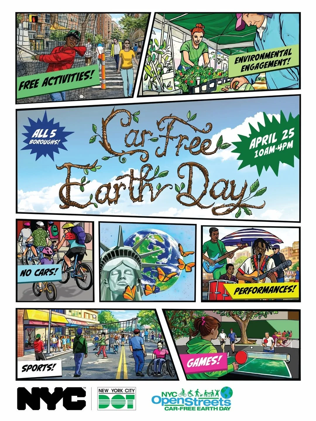 CAR FREE EARTH DAY, NYC