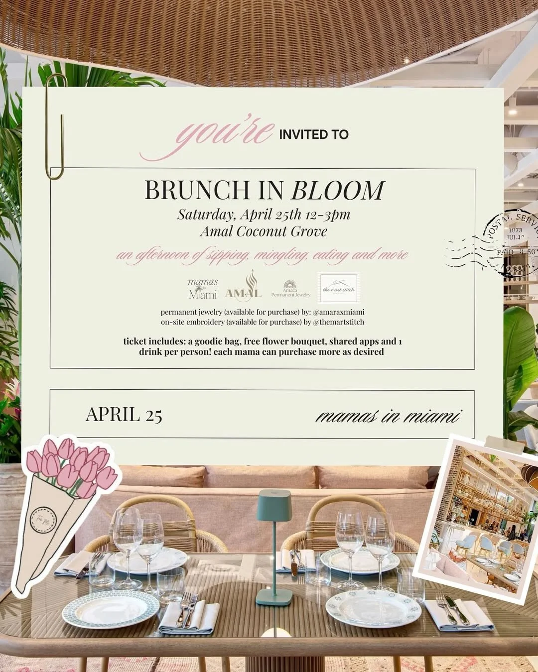 BRUNCH IN BLOOM, MIAMI