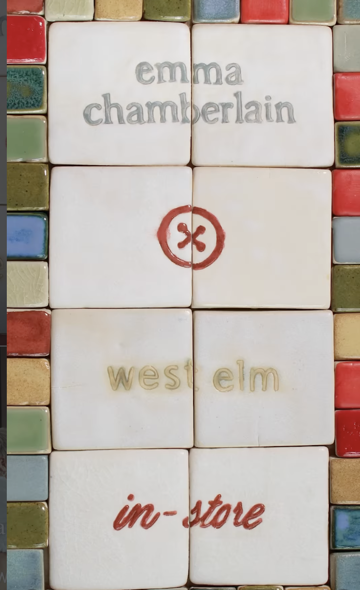 EMMA CHAMBERLAIN X WEST ELM, NYC