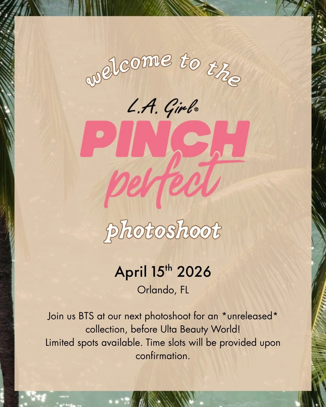 LA GIRL PINCH PERFECT PHOTOSHOOT, NYC