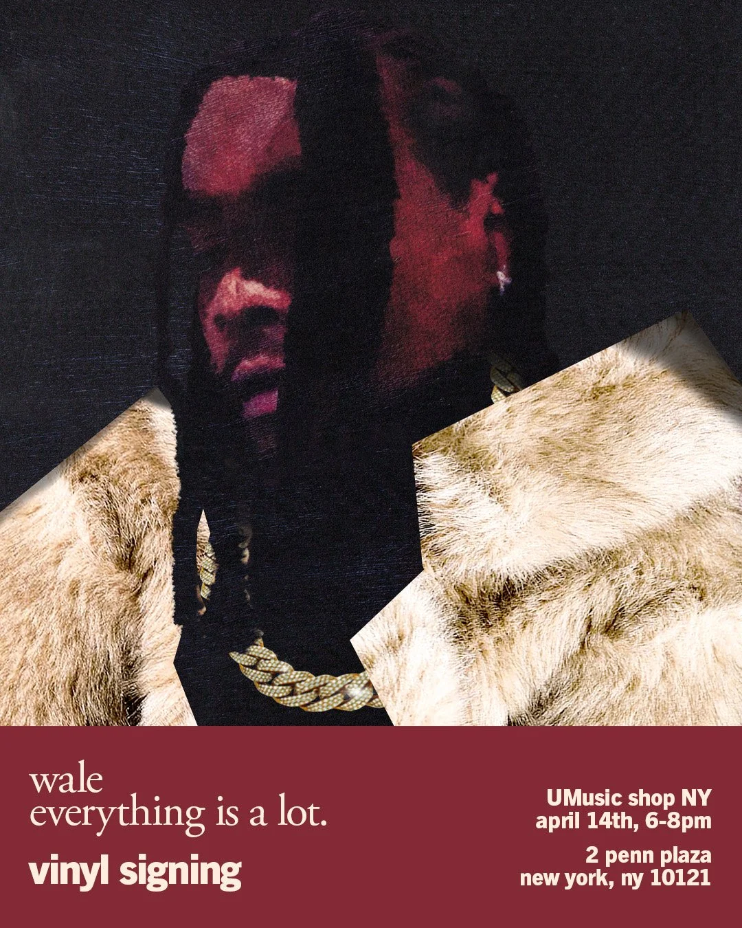 WALE VINYL SIGNING AT UMUSIC  SHOP NY, NYC
