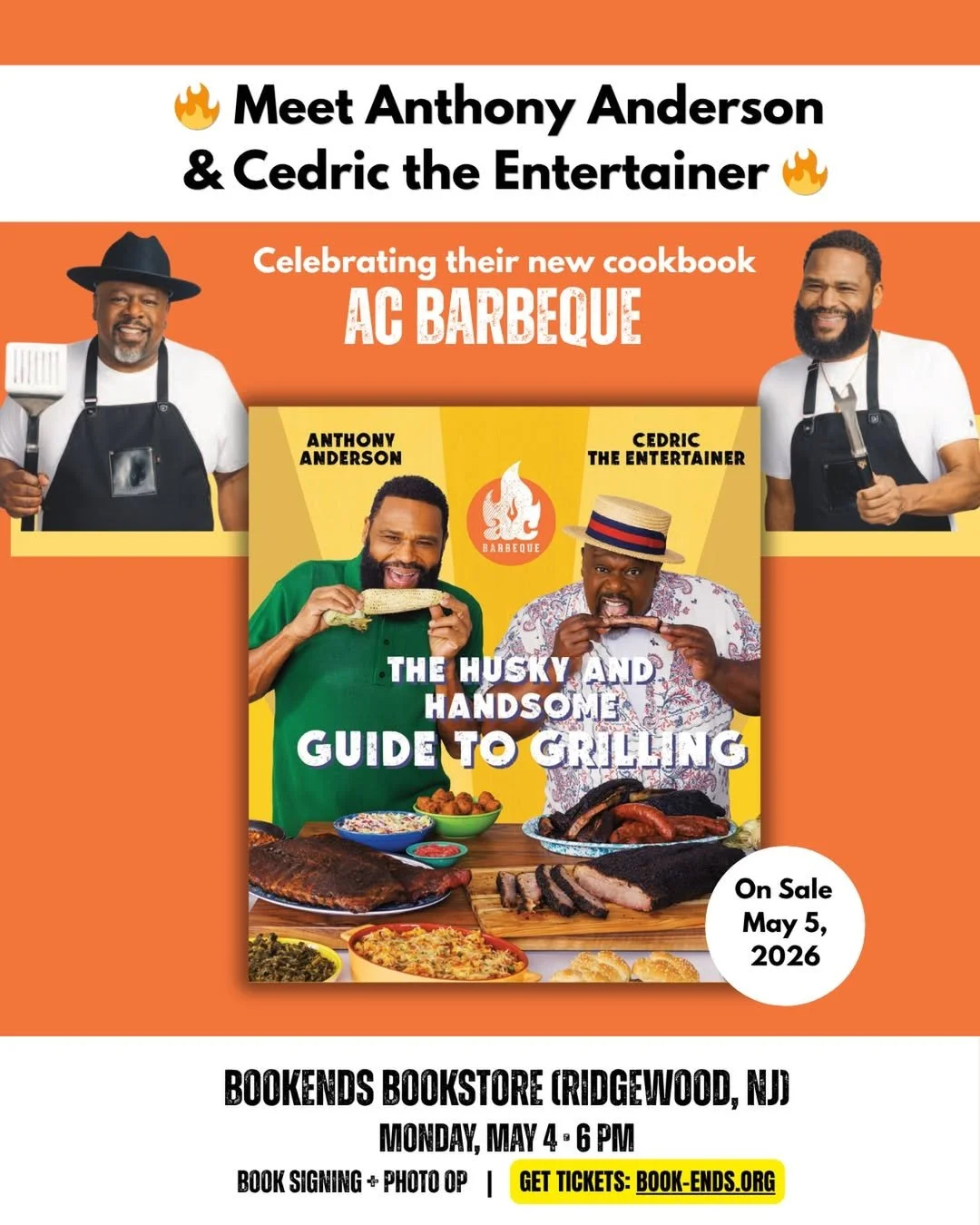 ANTHONY ANDERSON &amp; CEDRIC THE ENTERTAINER BOOK SIGNING &amp; PHOTO-OP, RIDGEWOOD NJ