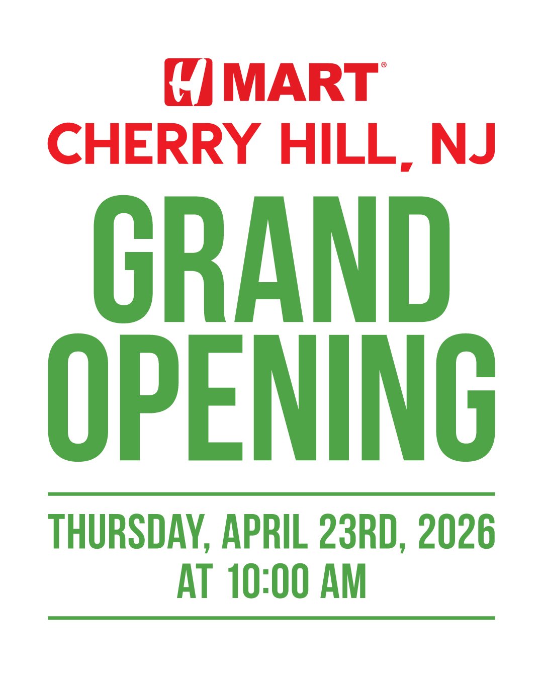 H MART GRAND REOPENING, CHERRY HILL NJ
