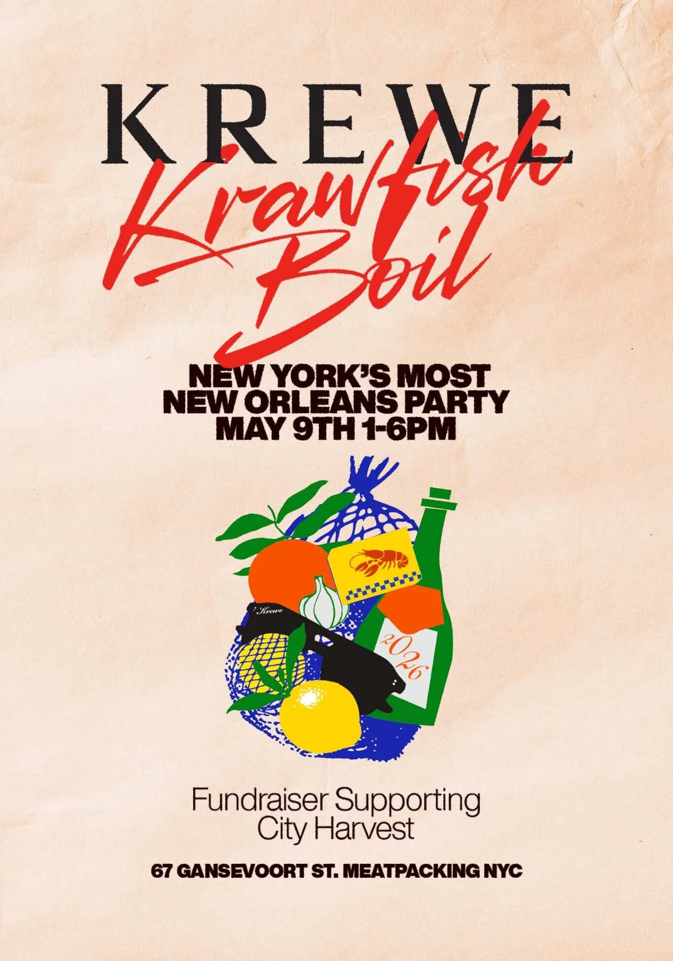 KREWE KRAWFISH BOIL, NYC
