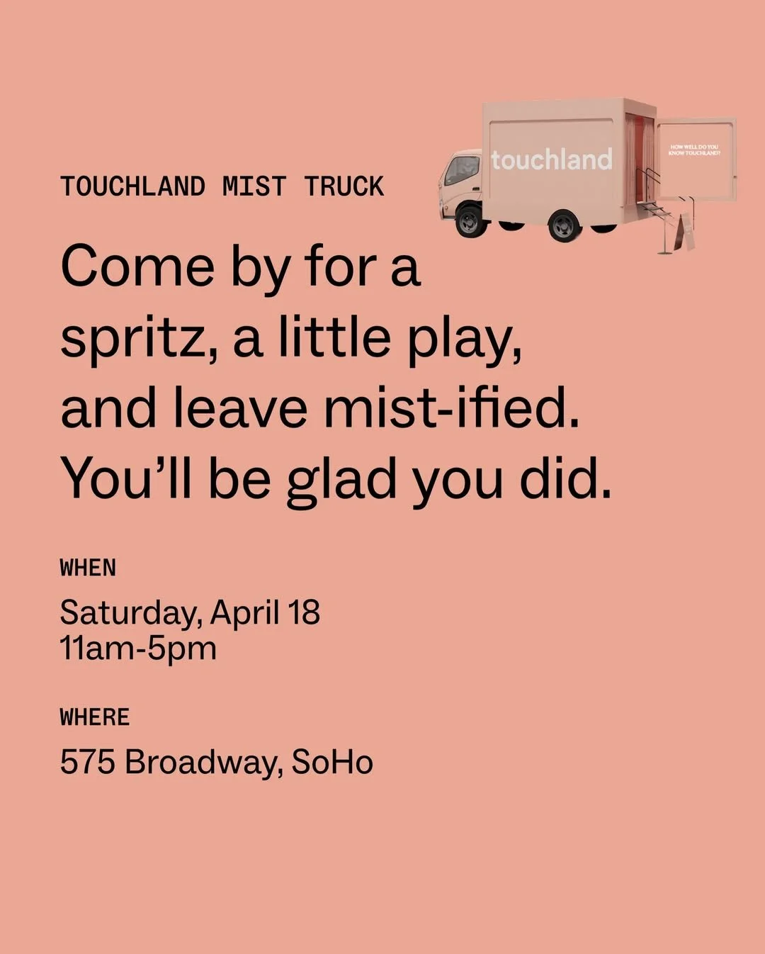 TOUCHLAND MIST TRUCK, NYC