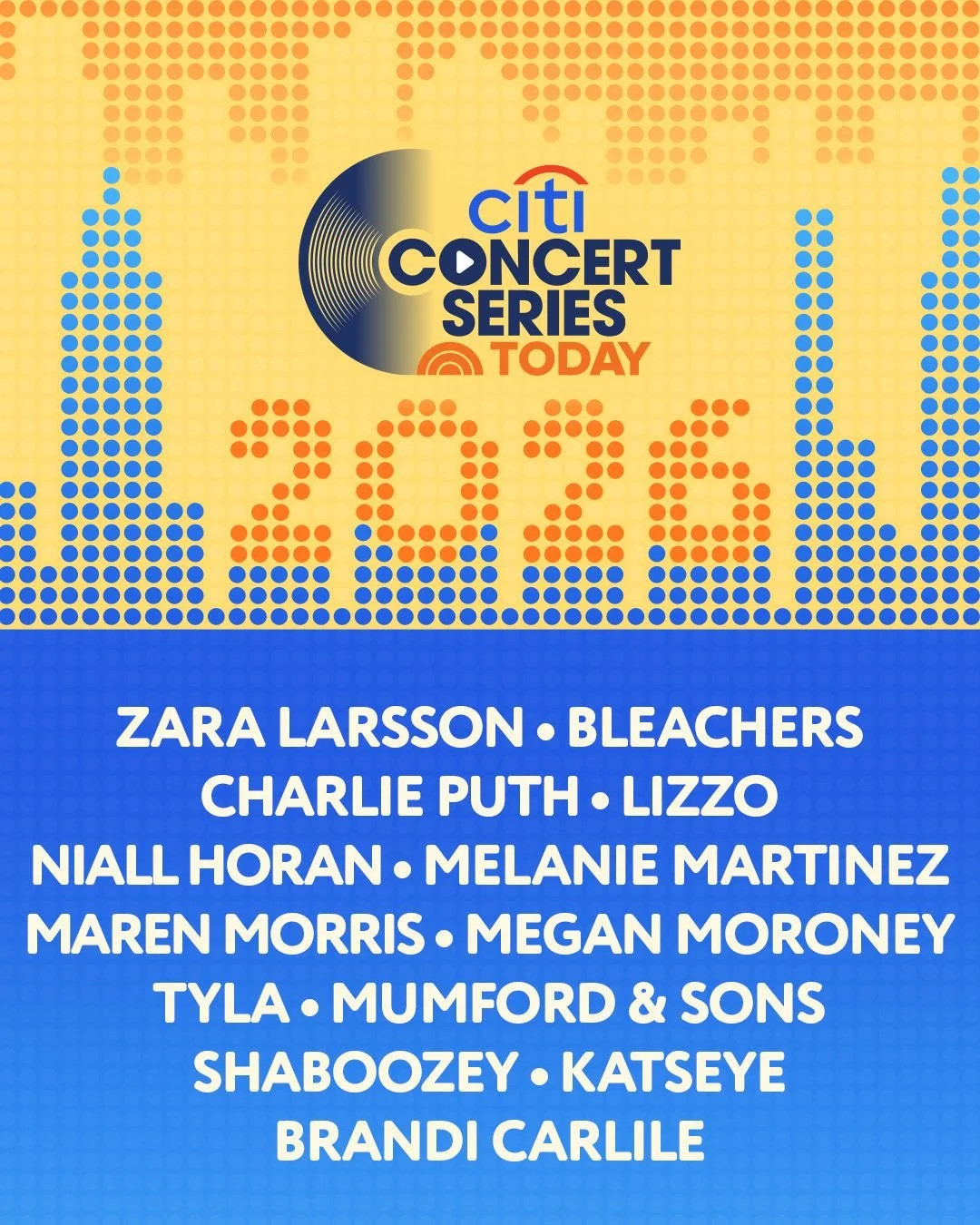 CITI CONCERT SERIES ON TODAY 2026, NYC