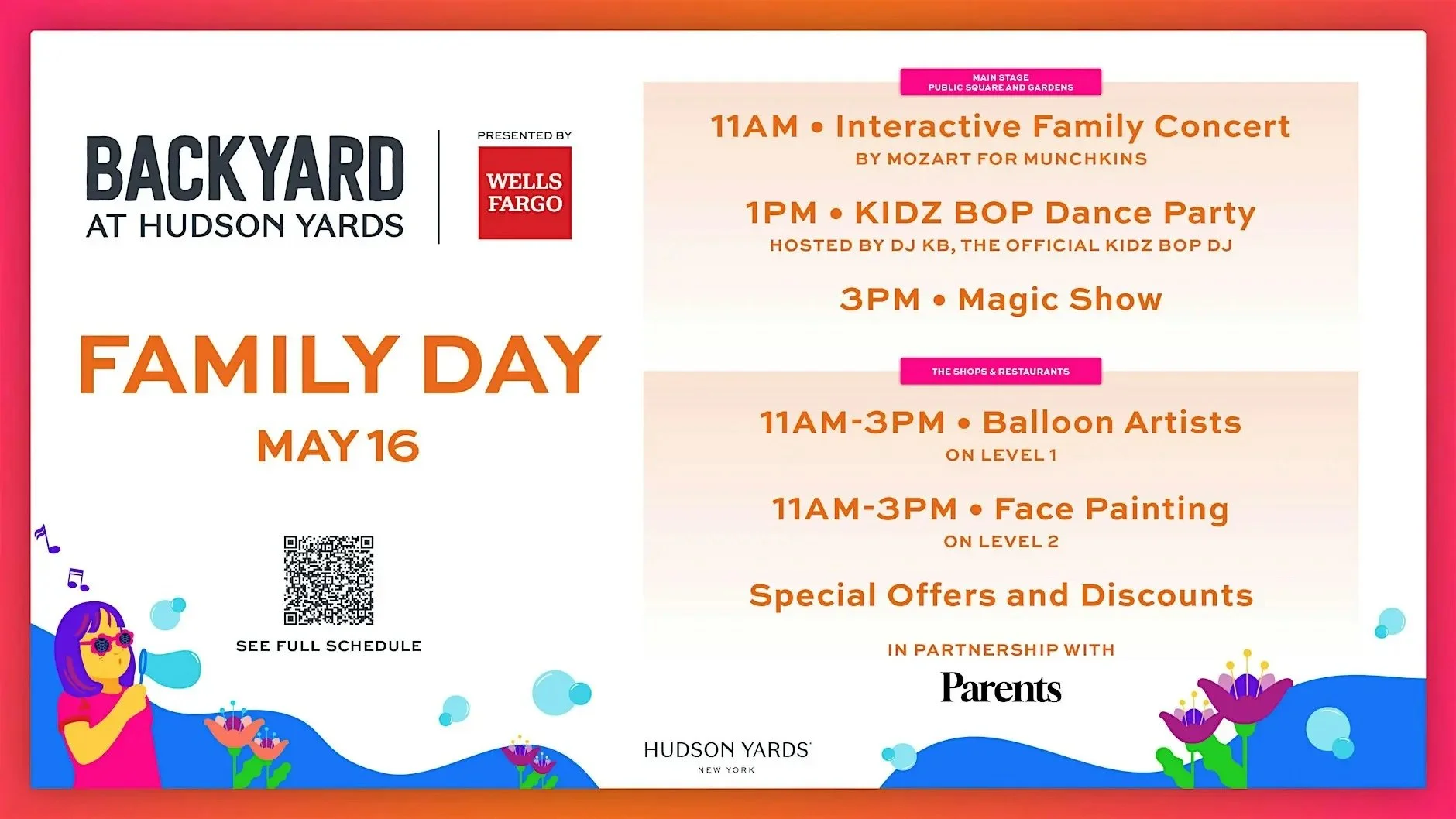 SPRING FAMILY DAY AT BACKYARD AT HUDSON YARDS 2026, NYC