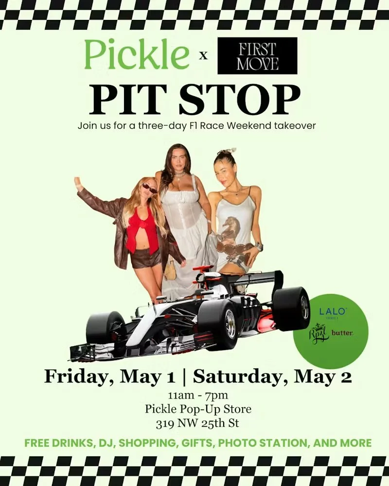 PICKLE'S F1 PIT STOP POP-UP STORE, MIAMI