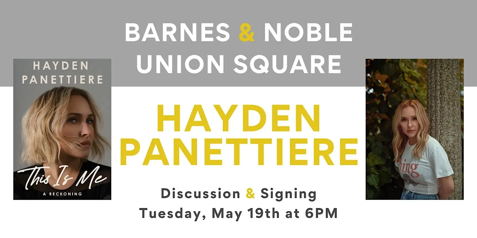 HAYDEN PANETTIERE AT B&amp;N UNION SQUARE, NYC