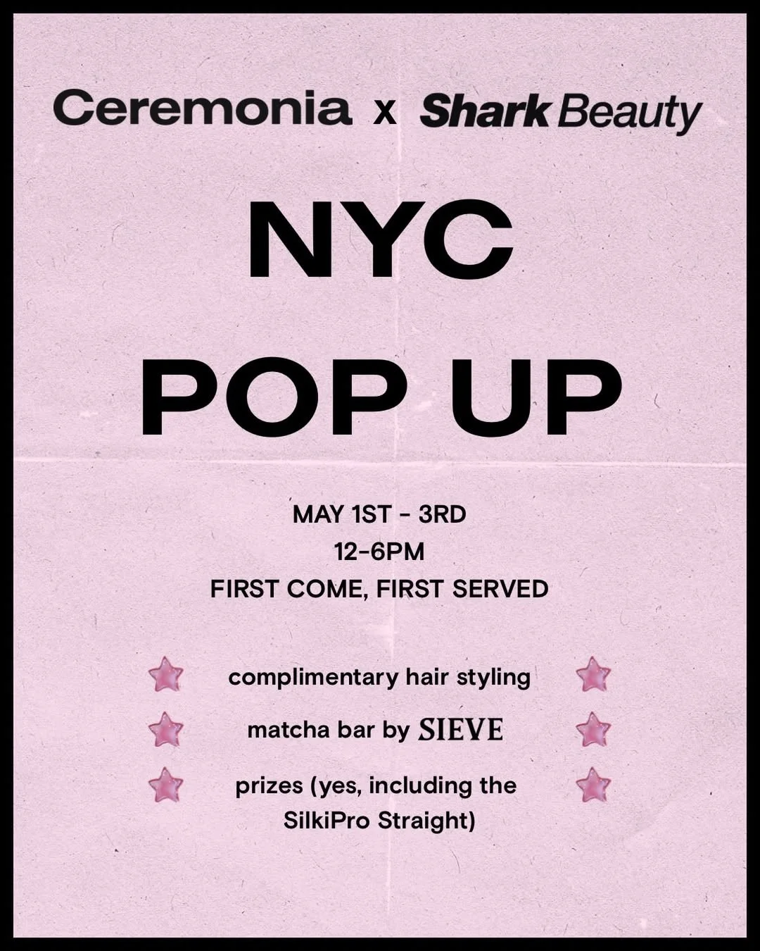 CEREMONIA X SHARK BEAUTY GLASS HAIR POP-UP, NYC