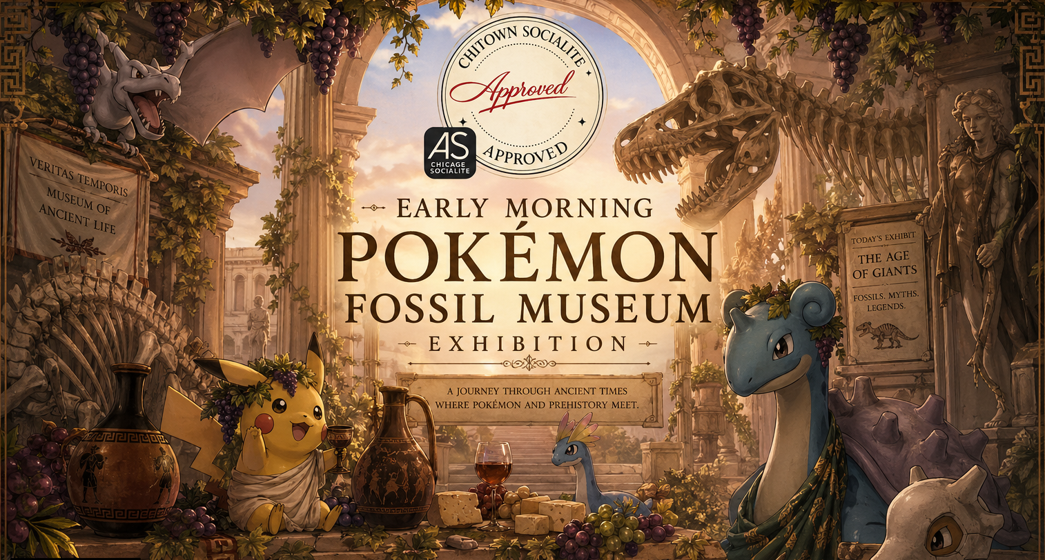 EARLY MORING POKÉMON FOSSIL MUSEUM EXHIBITION, CHICAGO 