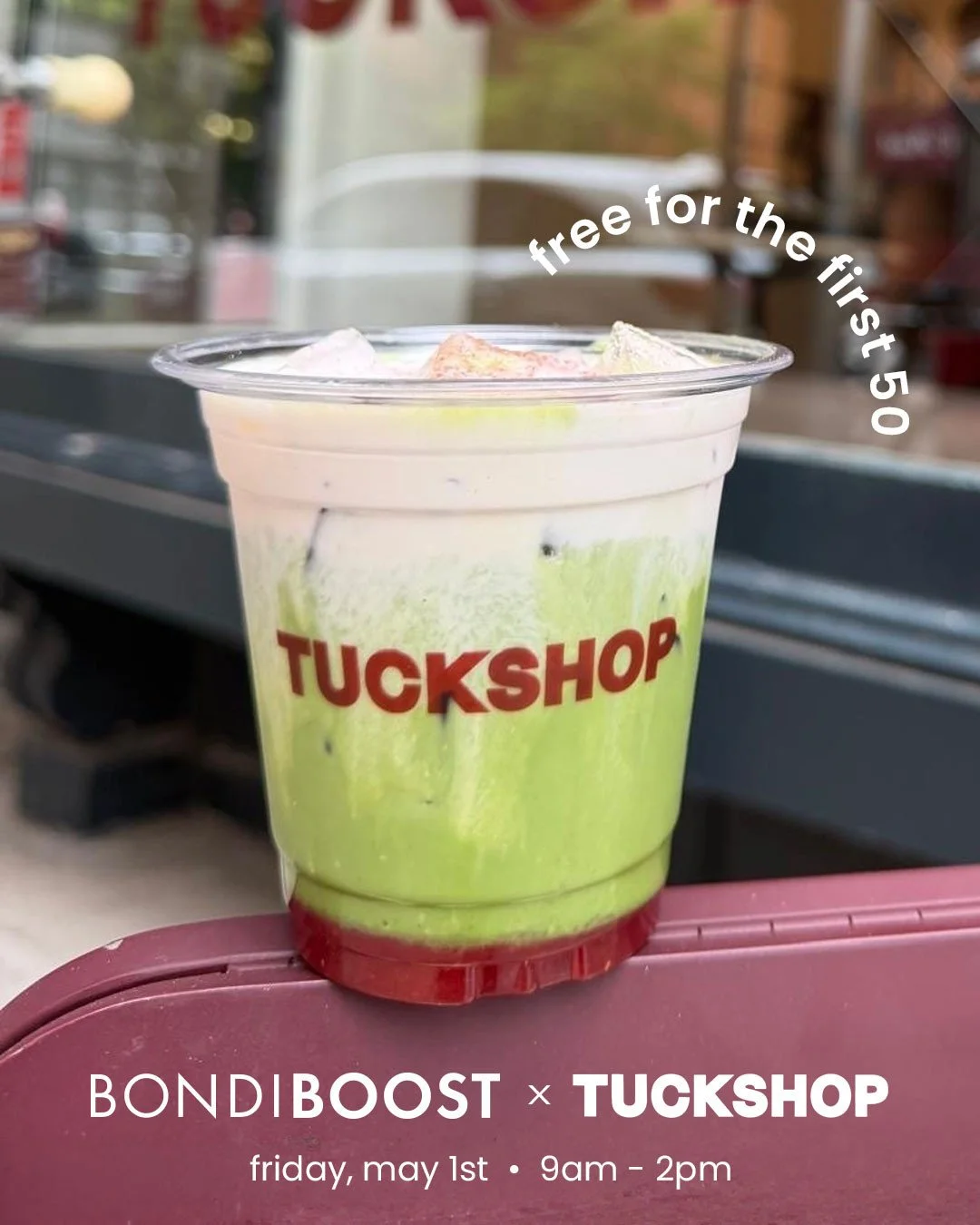 BONDI BOOST X TUCK SHOP LIMITED EDITION MATCHA, NYC