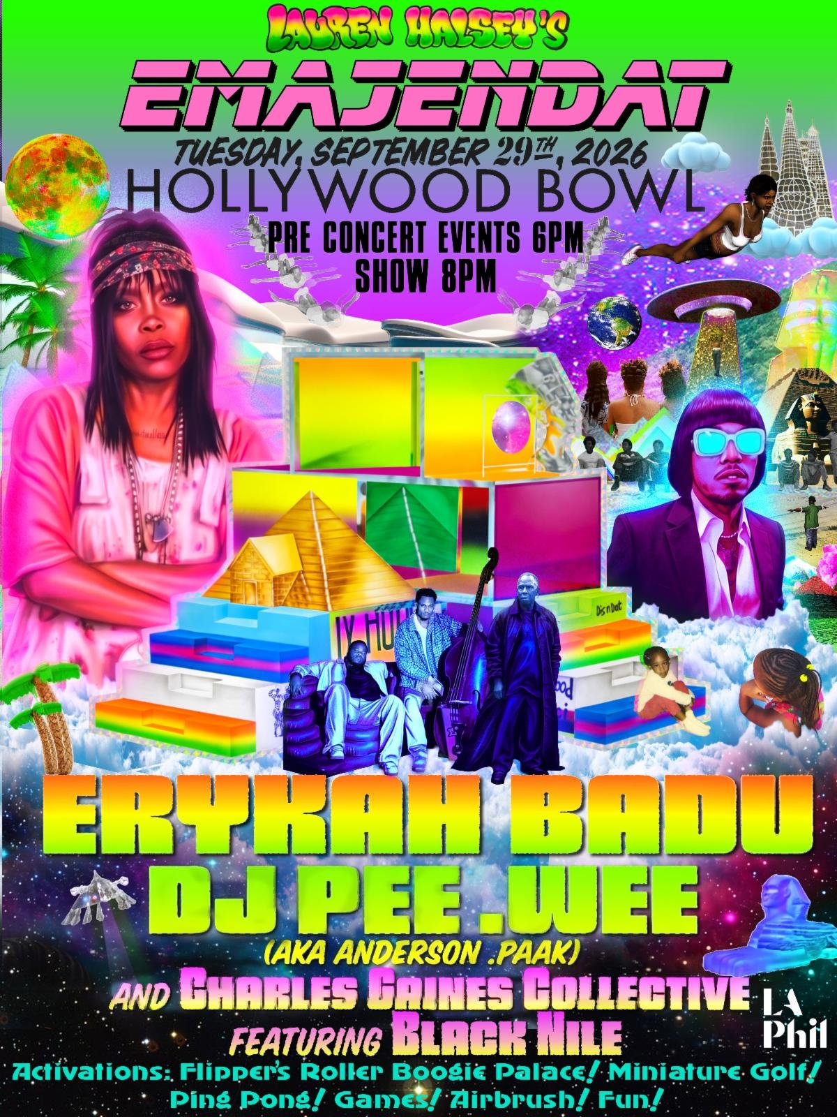 LAURN HALSEY’S EMAJENDAT WITH ERYKAH BADU, LA