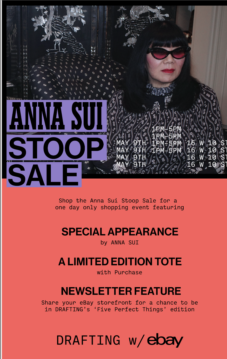 ANNA SUI STOOP SALE, NYC