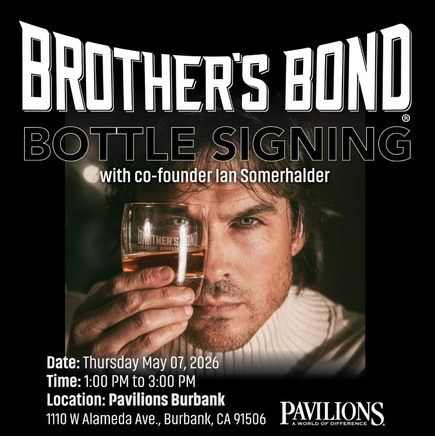 BROTHERS BOND BOTTLE SIGNING WITH IAN SOMERHALDER, LA
