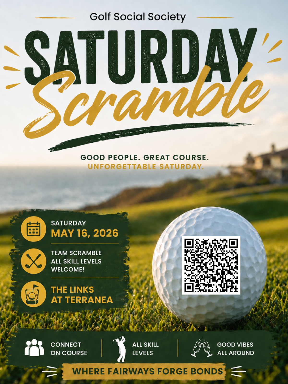 GOLF SOCIAL SOCIETY SATURDAY SCRAMBLE, LA