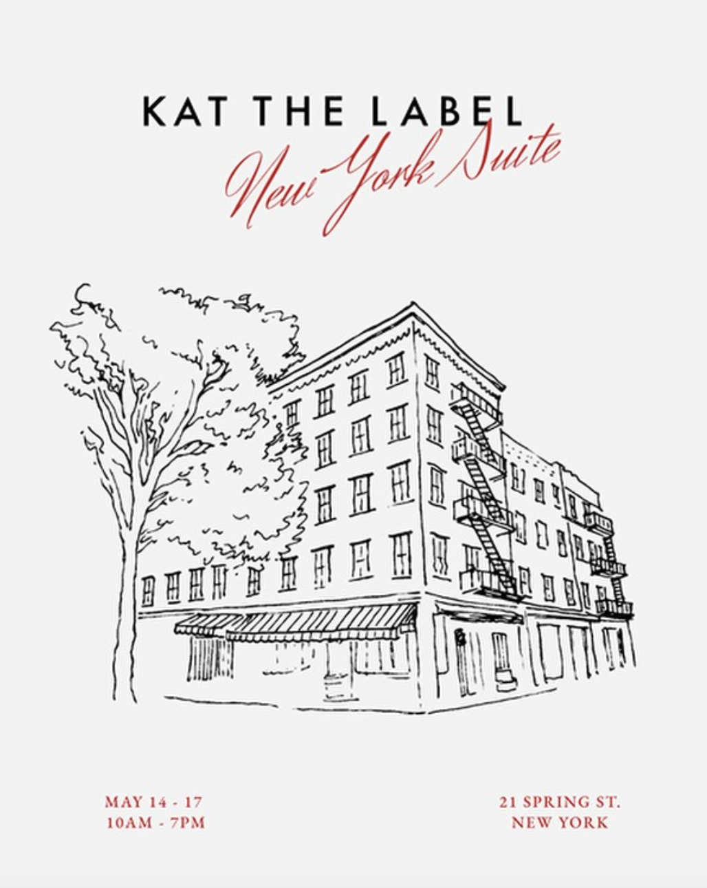 KAT THE LABEL POP-UP, NYC