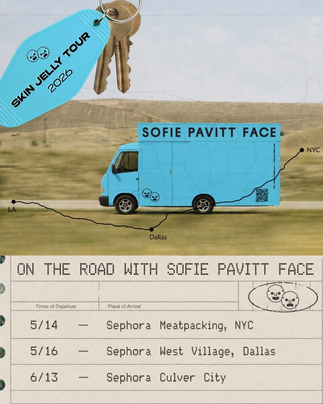 SOFIE PAVITTE FACE: SKIN JELLY TOUR, NYC