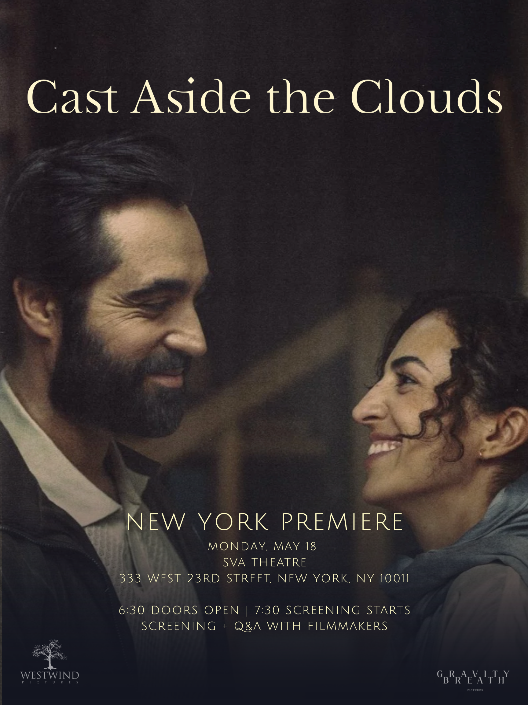 CAST ASIDE THE CLOUDS PREMIERE AND Q&amp;A, NYC