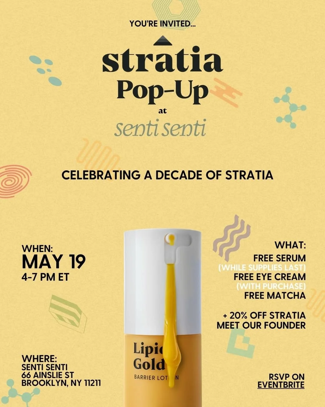 STRATIA X SENTI SENTI POP-UP: CELEBRATING 10 YEARS, NYC