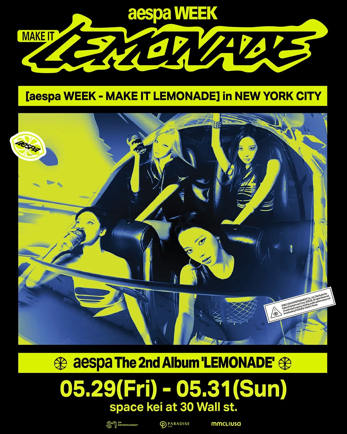 AESPA WEEK "MAKE IT LEMONADE" POP-UP, NYC
