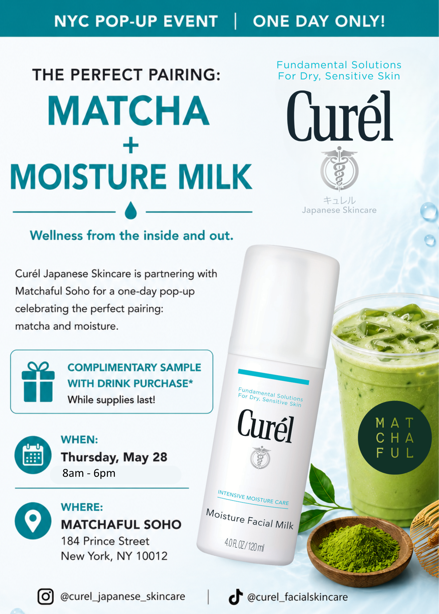 CUREL JAPANESE SKINCARE X MATCHAFUL SOHO POP-UP, NYC