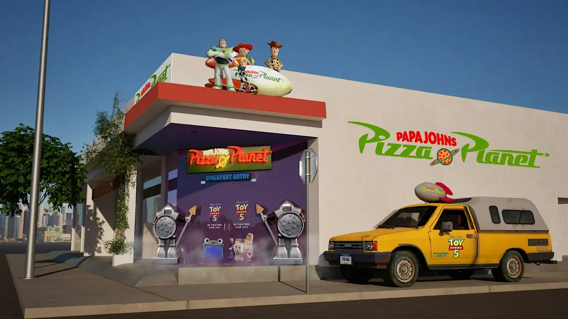 PAPA JOHNS PIZZA PLANET, LA