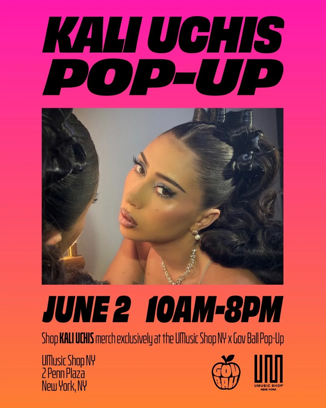 UMUSIC SHOP NY x GOV BALL KALI UCHIS POP-UP, NYC