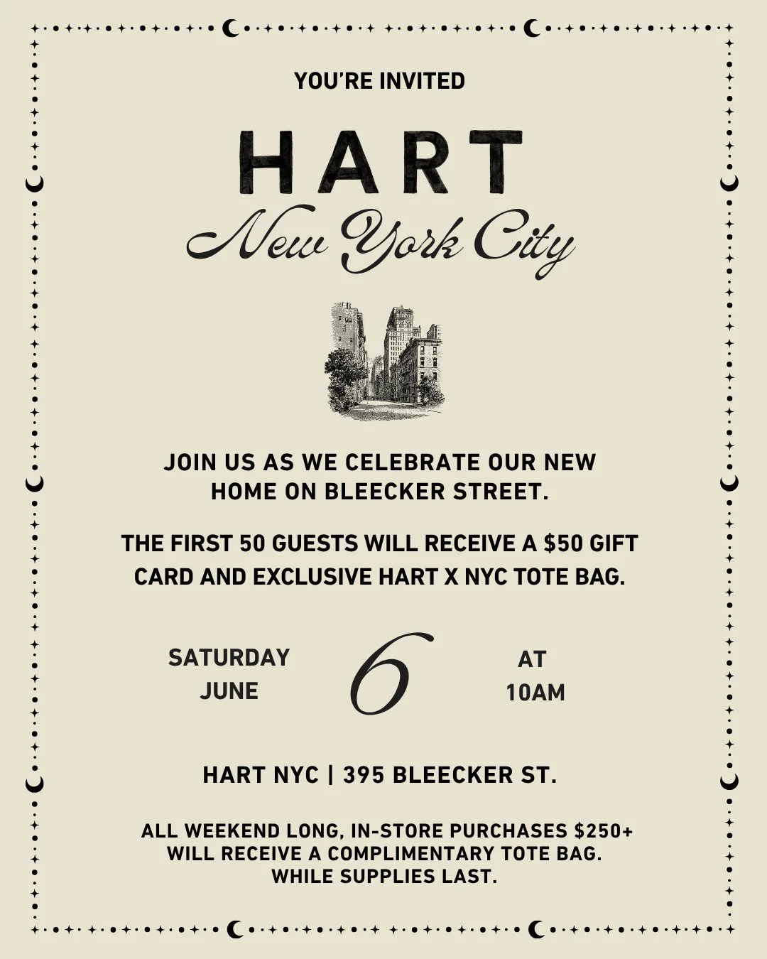 HART GRAND OPENING, NYC