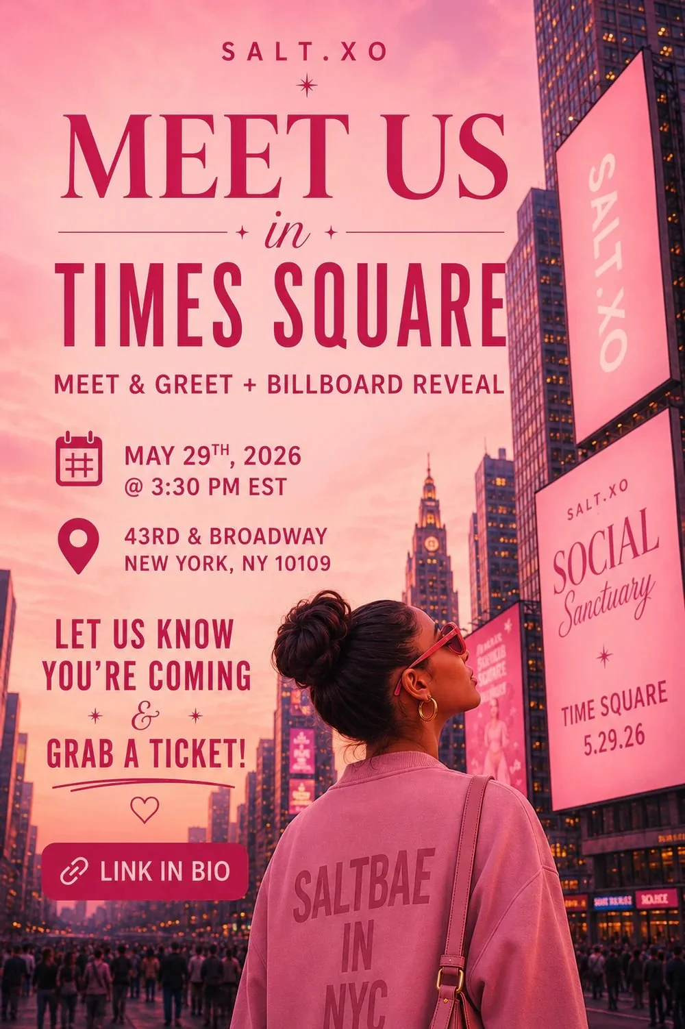 SALT.XO TIMES SQUARE MEET &amp; GREET, NYC